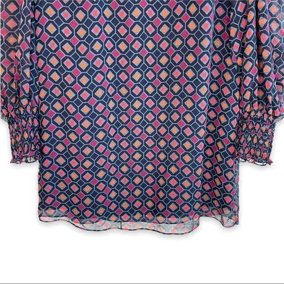 Highline Collective Geometric Print Ruffled Collar Dress - Picture 4 of 8